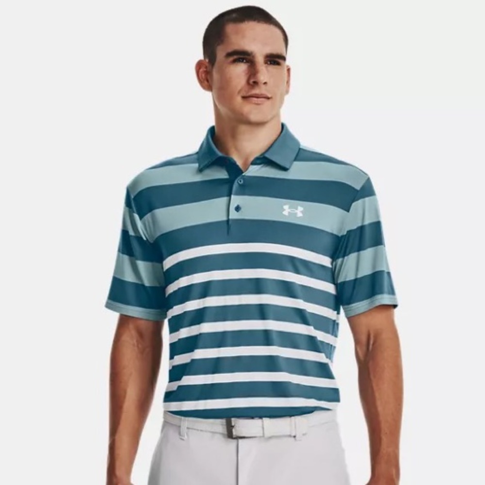 NWT UNDER ARMOUR Men's UA Playoff 3.0 Stripe Polo | Size 2X